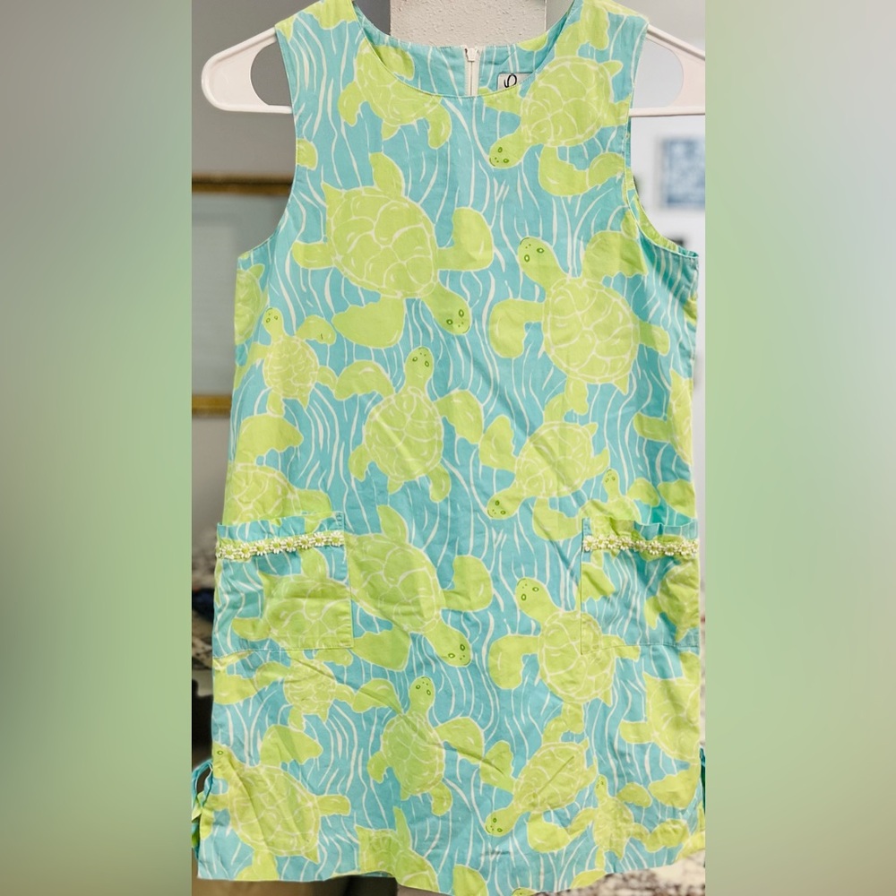 Lilly Pulitzer Blue and Green Patterned Dress